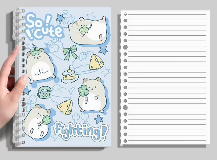 Carnet D'étudiant Mignon et Adorable à Motif de Dessin Animé