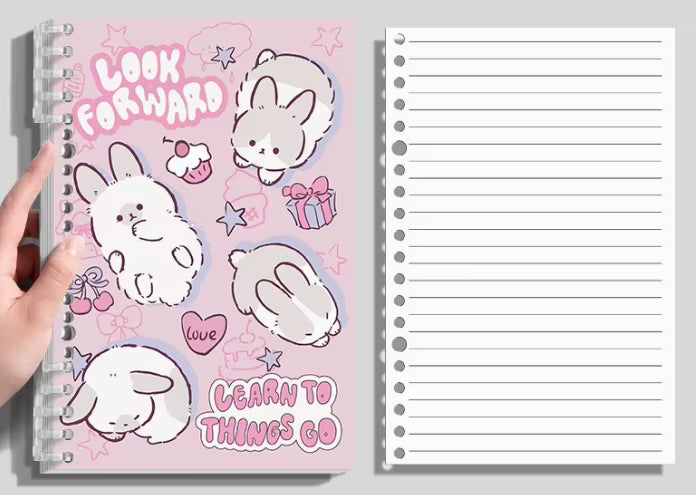 Carnet D'étudiant Mignon et Adorable à Motif de Dessin Animé