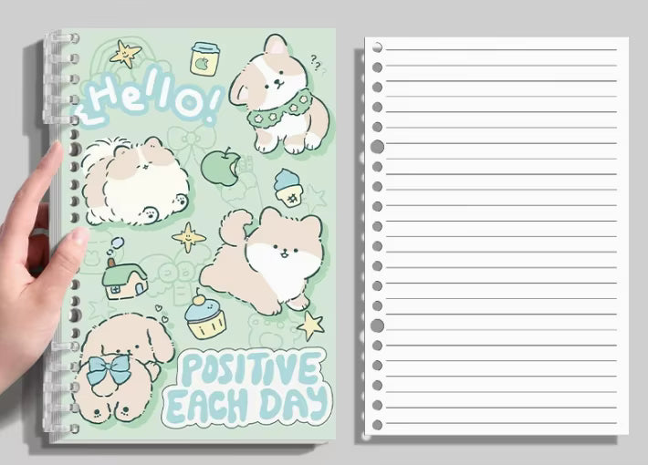 Carnet D'étudiant Mignon et Adorable à Motif de Dessin Animé