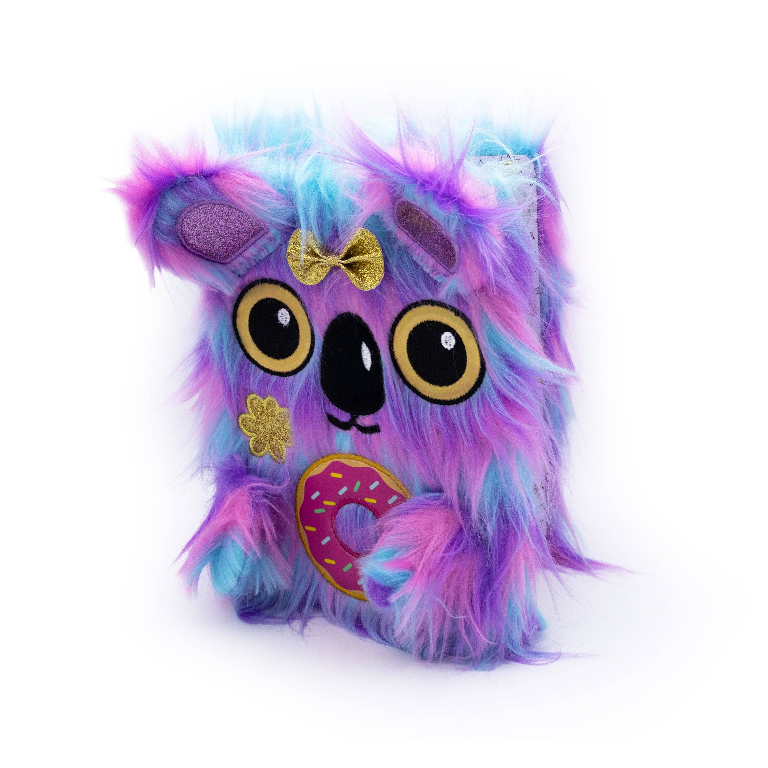 Carnet en peluche Koala ébouriffé – Journal doux A5 ligné pour enfants