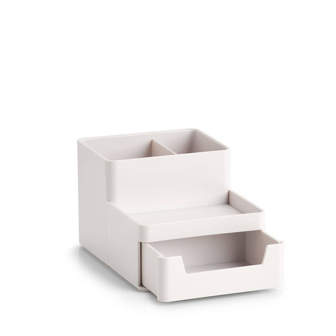 Organisateur d'ustensiles en plastique gris: Gris / Env. 11,2 x 15,5 x 9,5 cm