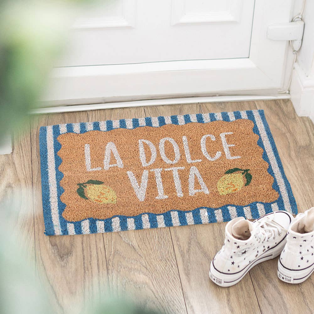 Paillasson bleu « La Dolce Vita »