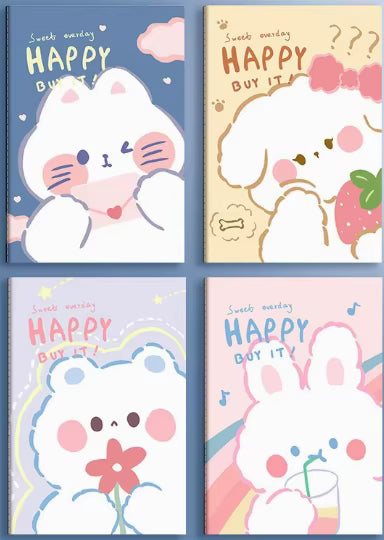 Carnet A5 à Couverture Rigide Motif Dessin Animé