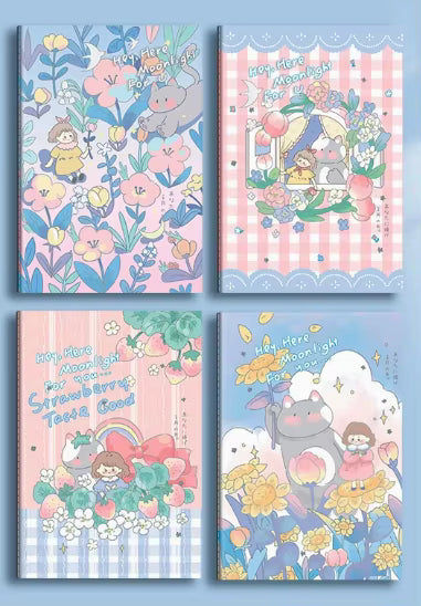 Carnet A5 à Couverture Rigide Motif Dessin Animé