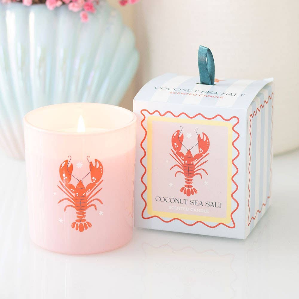 Pastel Homard Noix de Coco & Sel Marin Bougie Côtière