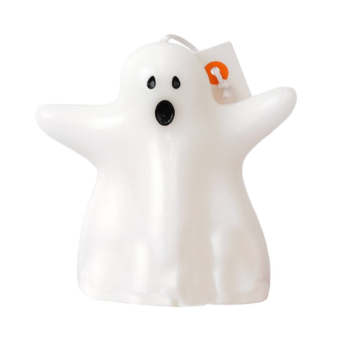 Bougie blanche en forme de fantôme pour Halloween | Décor de fantômes |