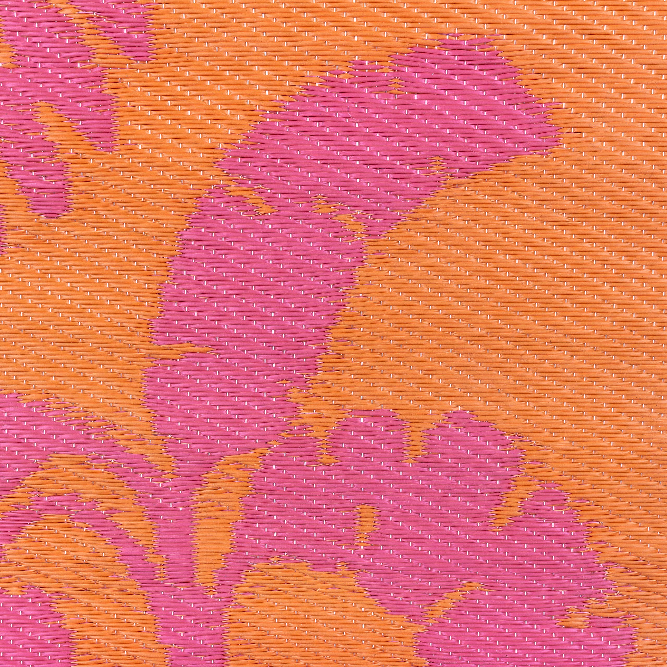 Tapis Marula pour intérieur/extérieur 100 % recyclé, orange/rose: Orange/Rose / 120 x 180 cm