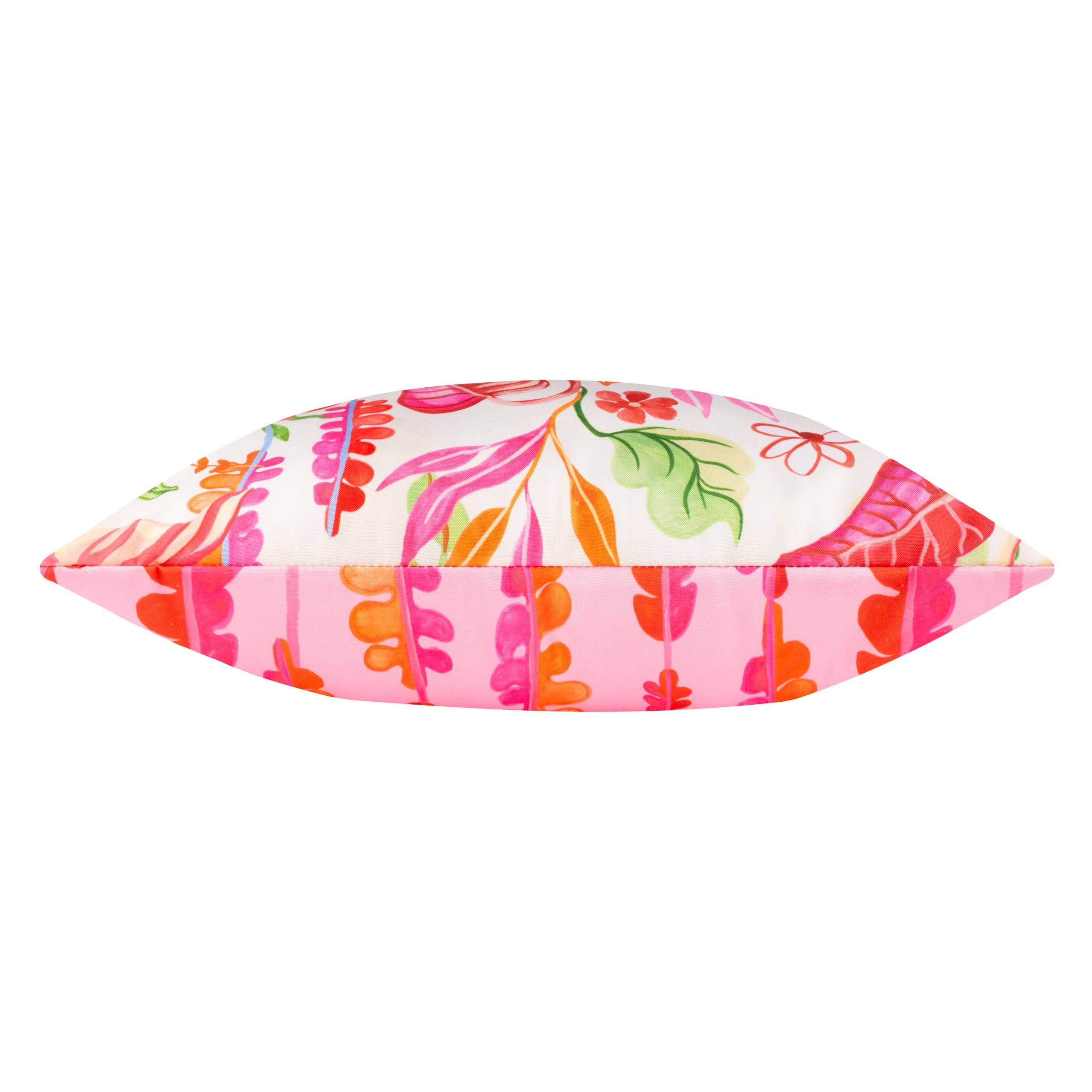 Coussin d'extérieur Tropical Bloom Naturel: Naturel / Garni en polyester / 45 x 45 cm