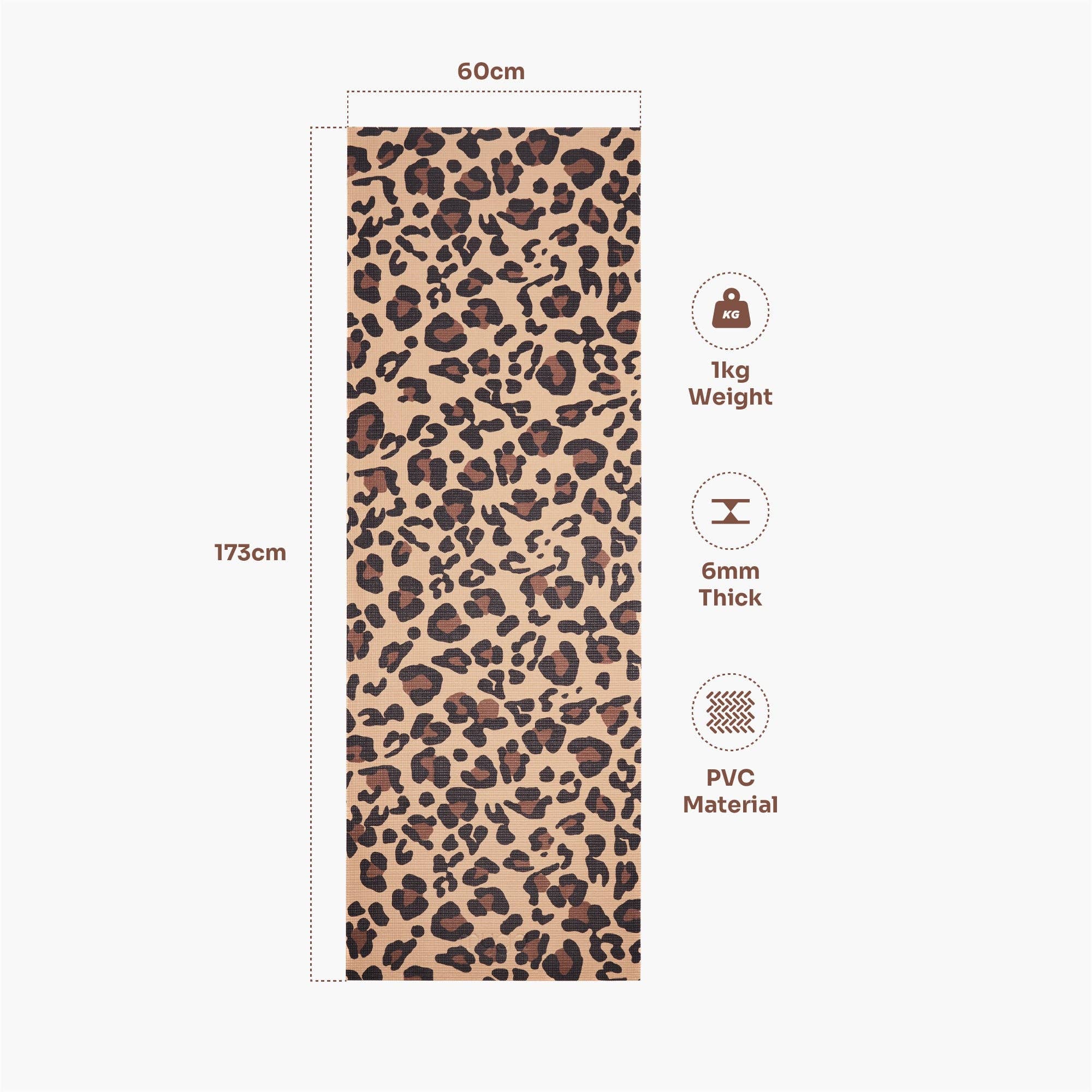 Tapis de yoga Myga - Léopard