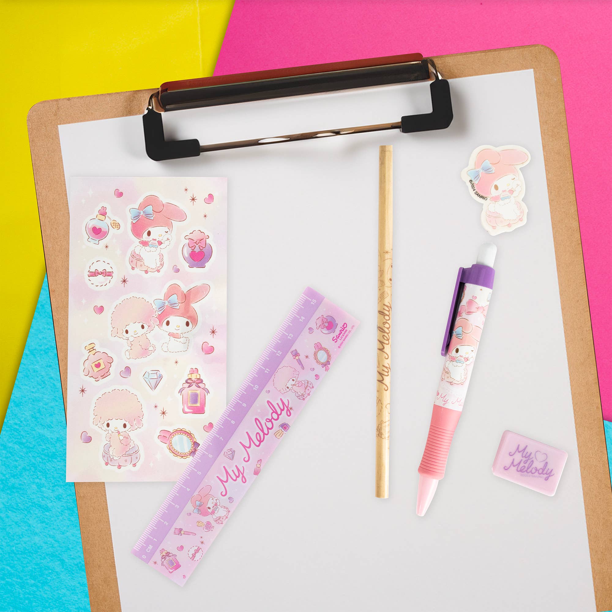 Sanrio My Melody - Ensemble de papeterie 6 pièces