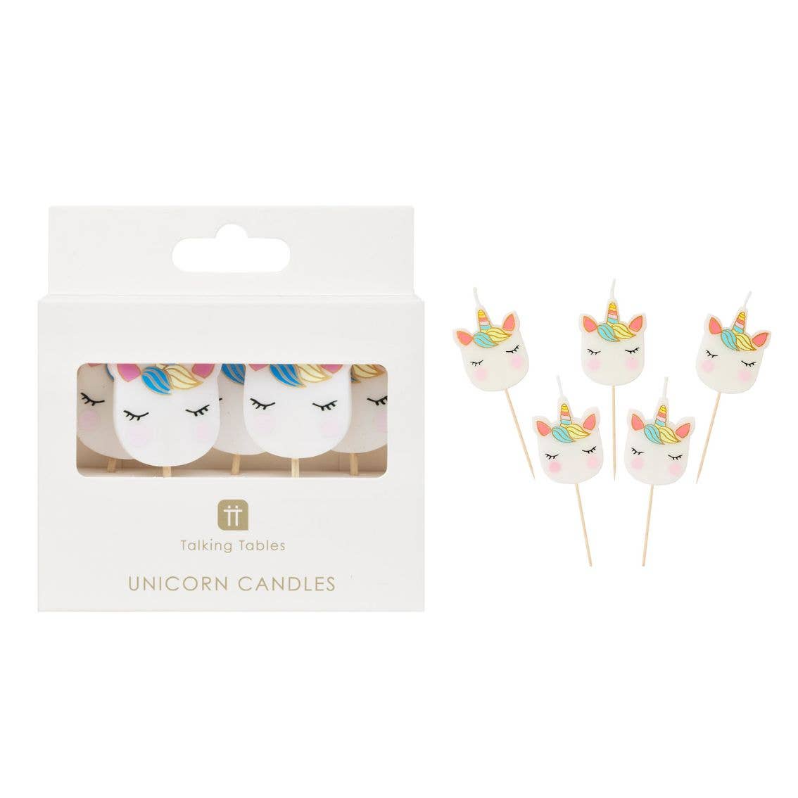 Bougies Licorne - Lot de 5