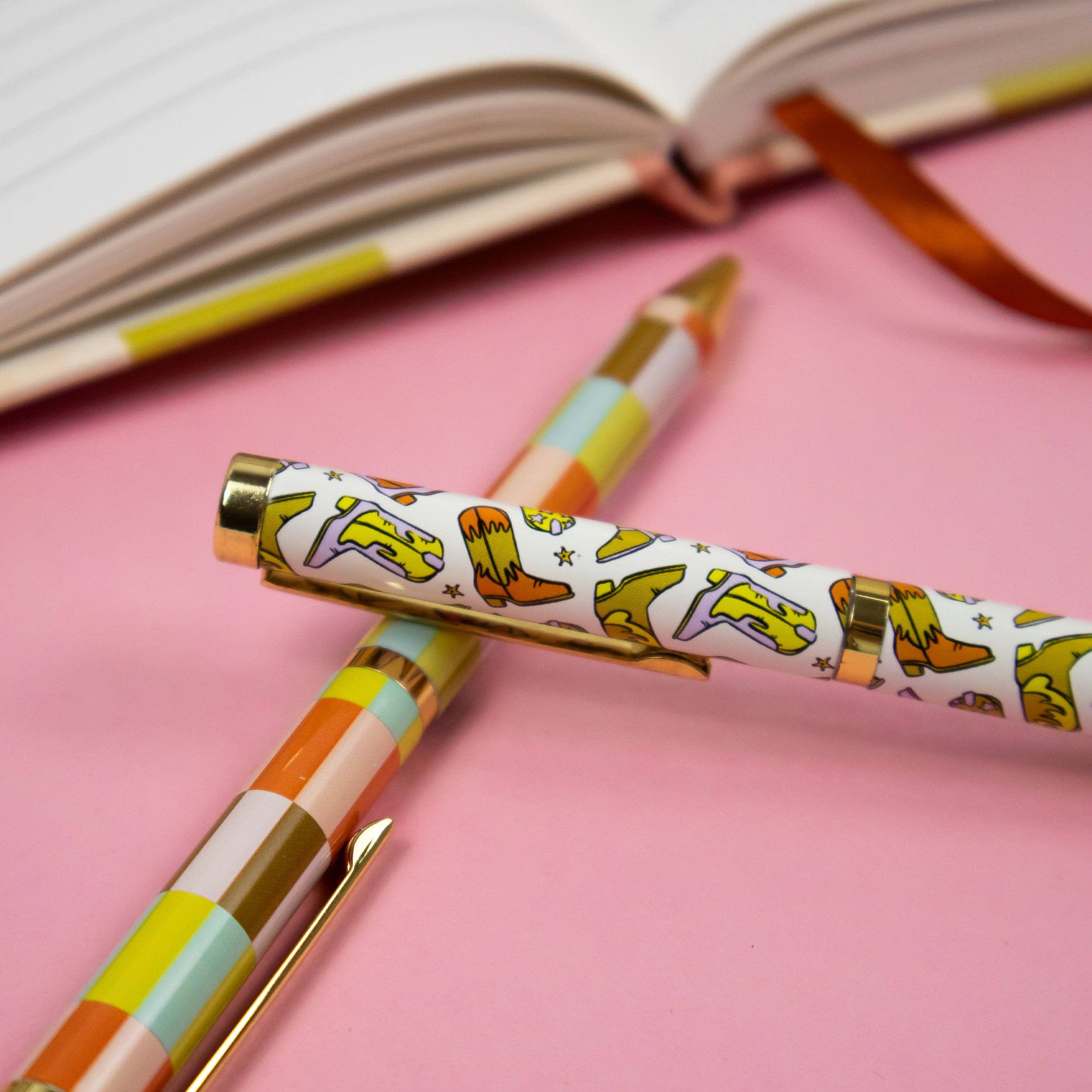 Stylos à bille Saje Mixed Design dans une boîte-cadeau — Ensemble de 3 stylos