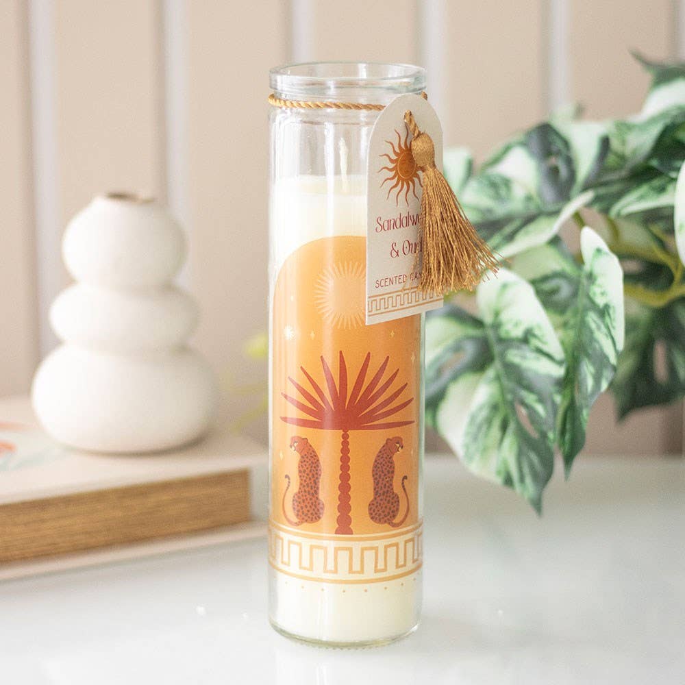 Bougie en tube Léopard Palm Santal & Oud