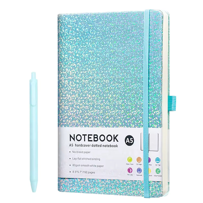 Carnet A5 à Couverture Rigide en Cuir/pp avec Sangle