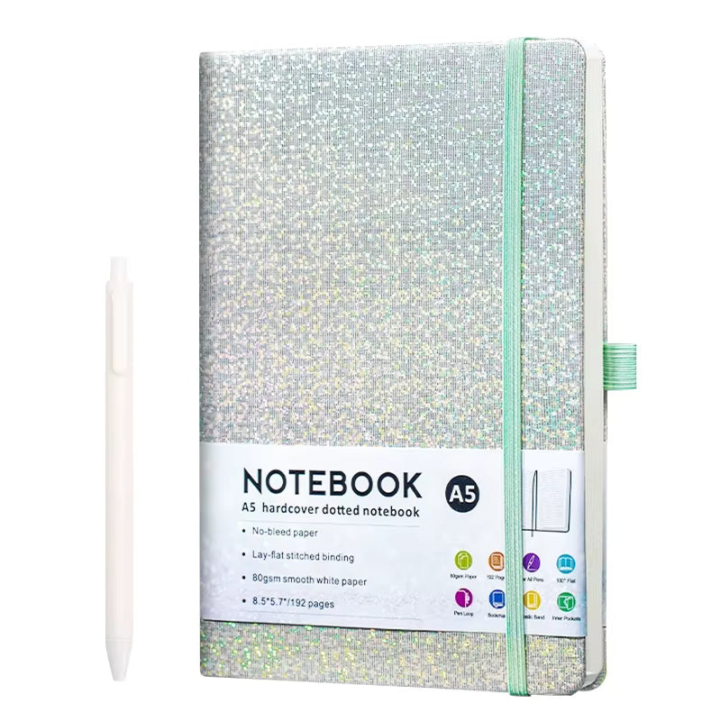 Carnet A5 à Couverture Rigide en Cuir/pp avec Sangle