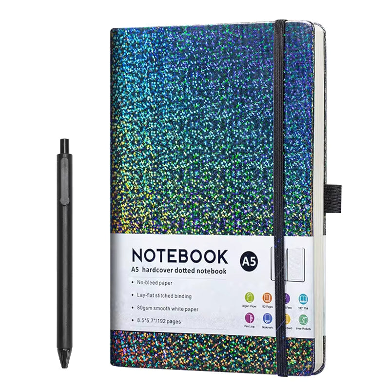 Carnet A5 à Couverture Rigide en Cuir/pp avec Sangle