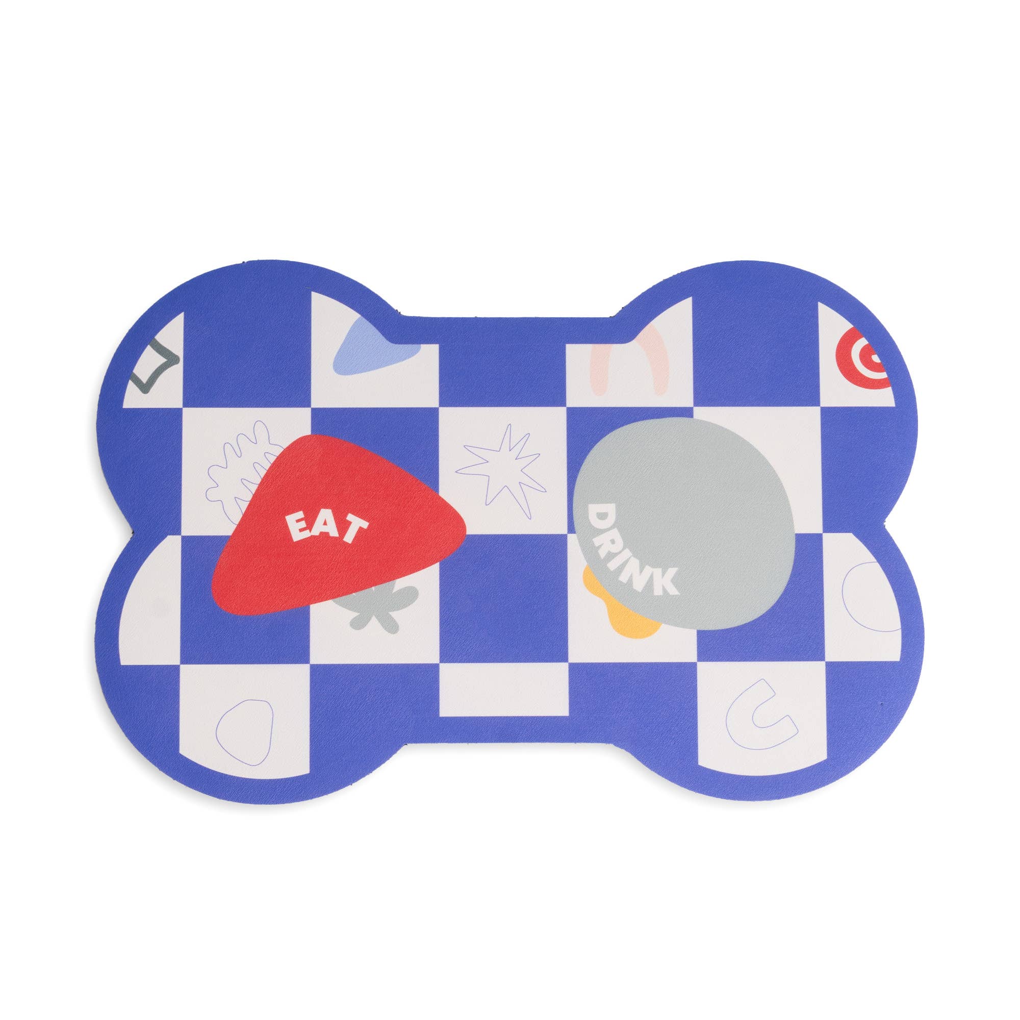 TAPIS ABSORBANT ABSTRAIT POUR GAMELLE DE CHIEN HF