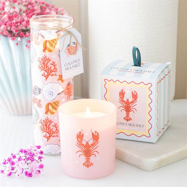 Pastel Homard Noix de Coco & Sel Marin Bougie Côtière