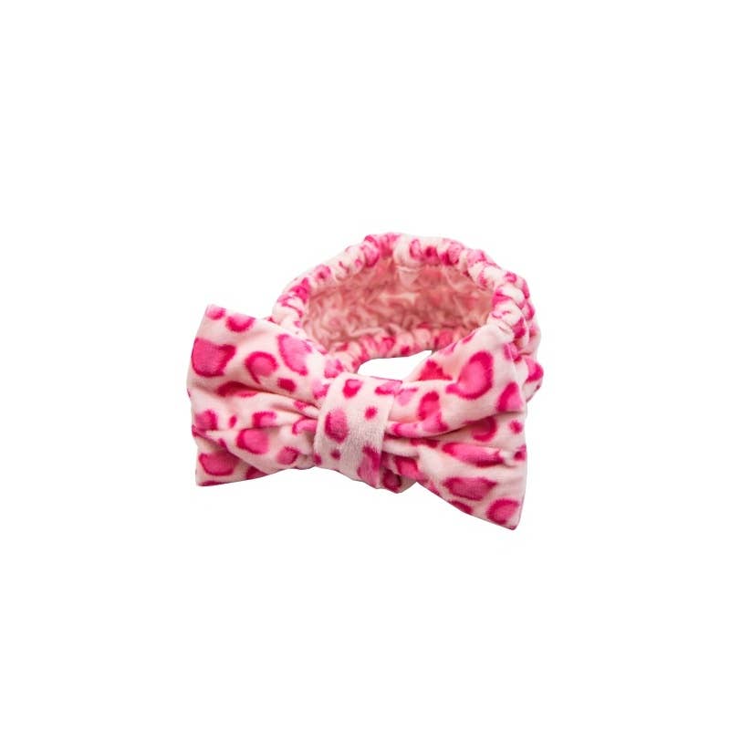 Beauty Pro bandeau maquillage Lola imprimé léopard rose