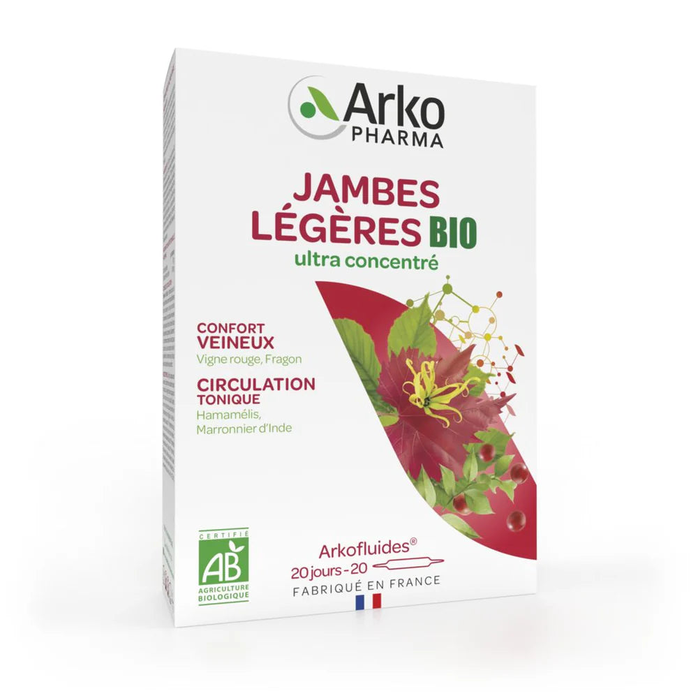 Arko Jambes Légères bio 20 Amp 10 ML