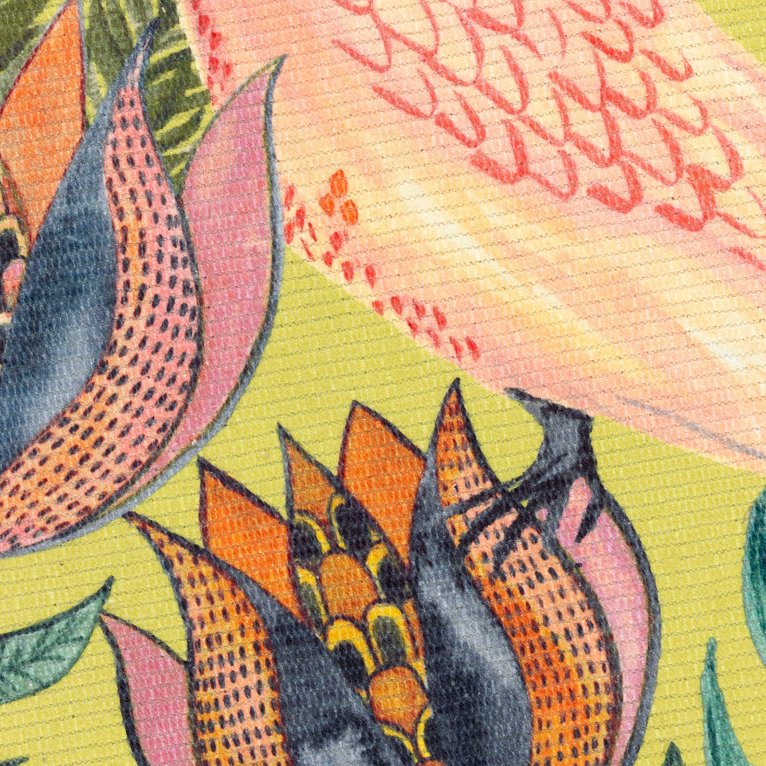 Tapis lavable d’intérieur/extérieur Cockatoo orange: Orange / 120 x 170 cm