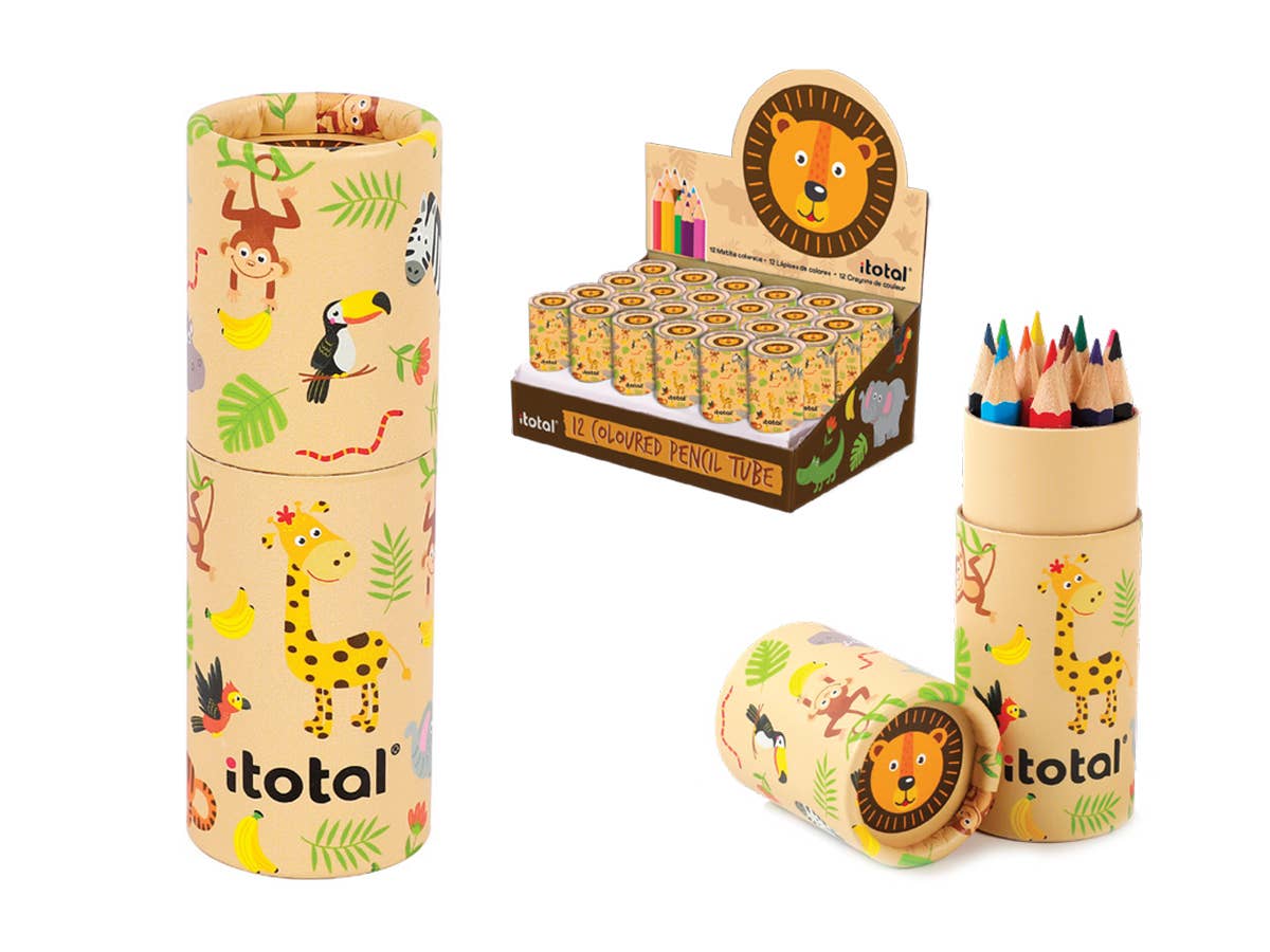 Pastels animaux avec étui - présentoir de 24 pièces