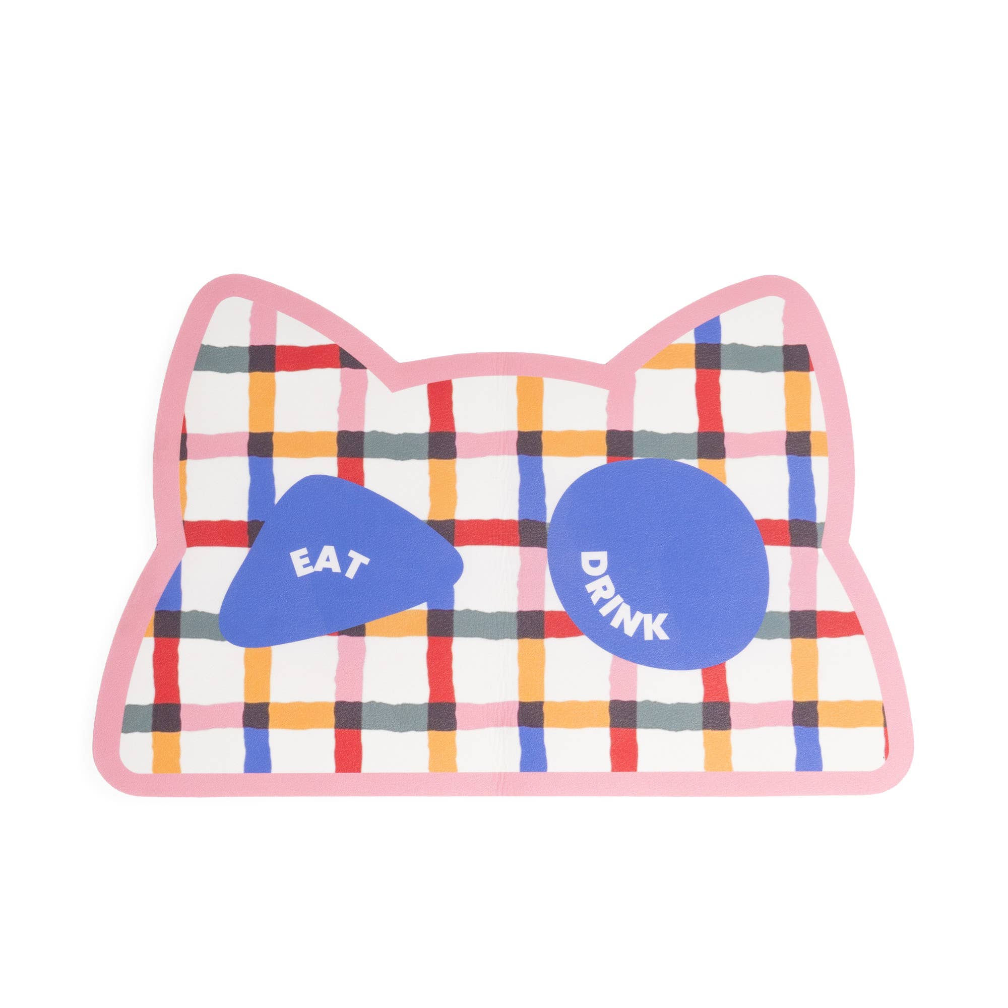 TAPIS ABSORBANT RAYÉ POUR GAMELLE DE CHAT HF