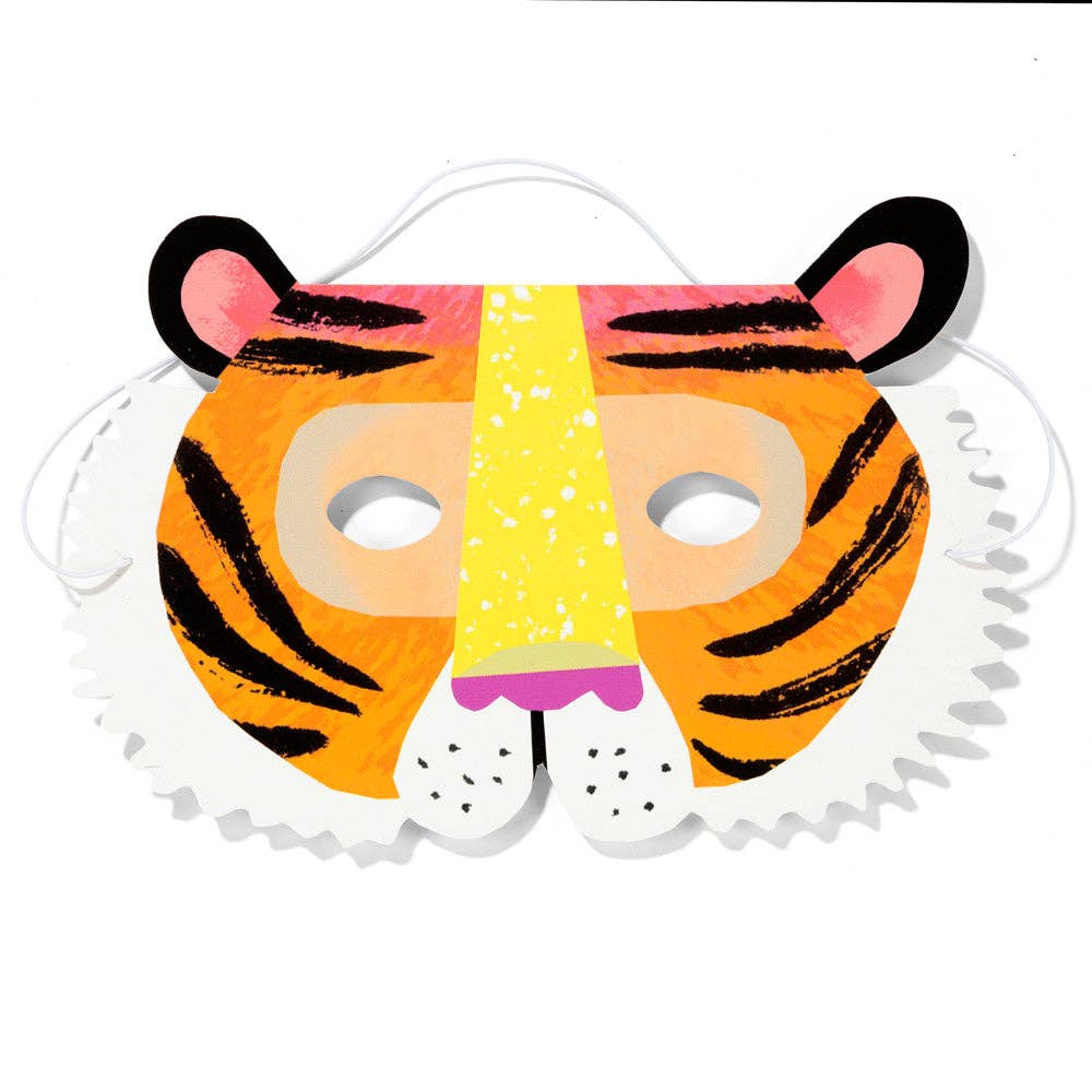 Masque en papier d'animaux de fête