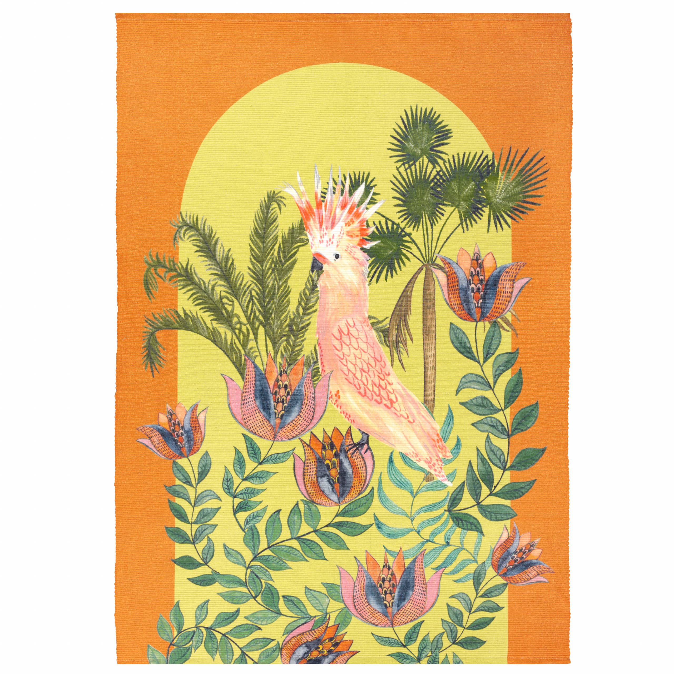 Tapis lavable d’intérieur/extérieur Cockatoo orange: Orange / 120 x 170 cm