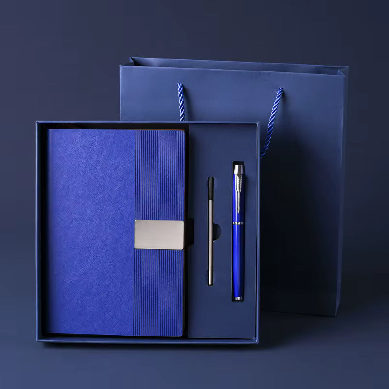 Coffret Cadeau en Similicuir A6 pour Entreprise avec Bloc-Notes de 100 Feuill