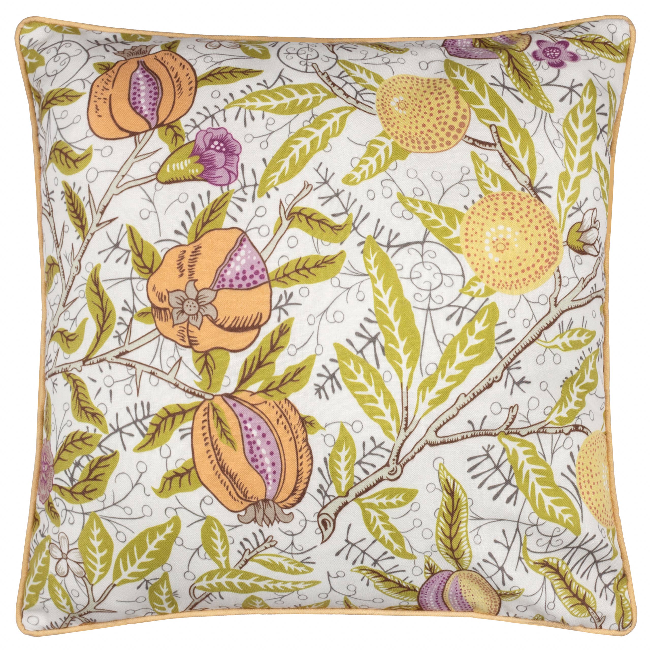 Coussin d'extérieur Fruits Citron/Citron vert: Citron/citron vert / Garni en polyester / 45 x 45 cm