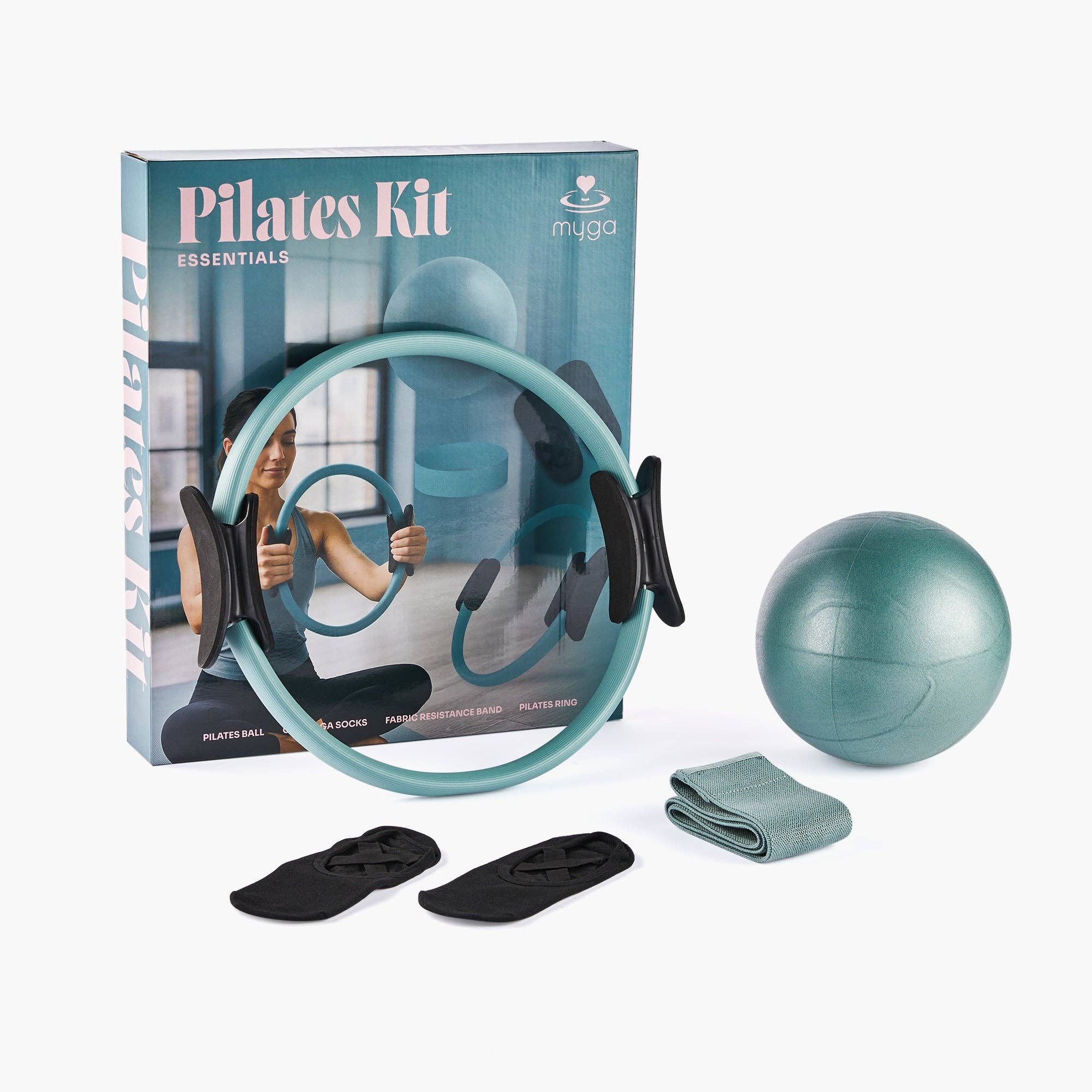Kit de Pilates couleur sarcelle
