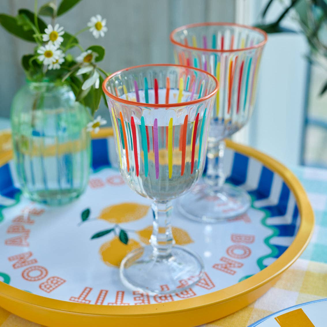 Plateau en étain citron - 31 cm | Cadeaux d'été |
