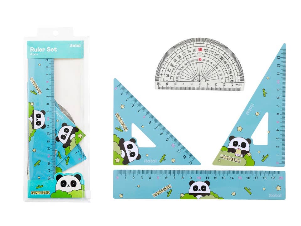 Set D'Équerres Et De Règles Pandastic