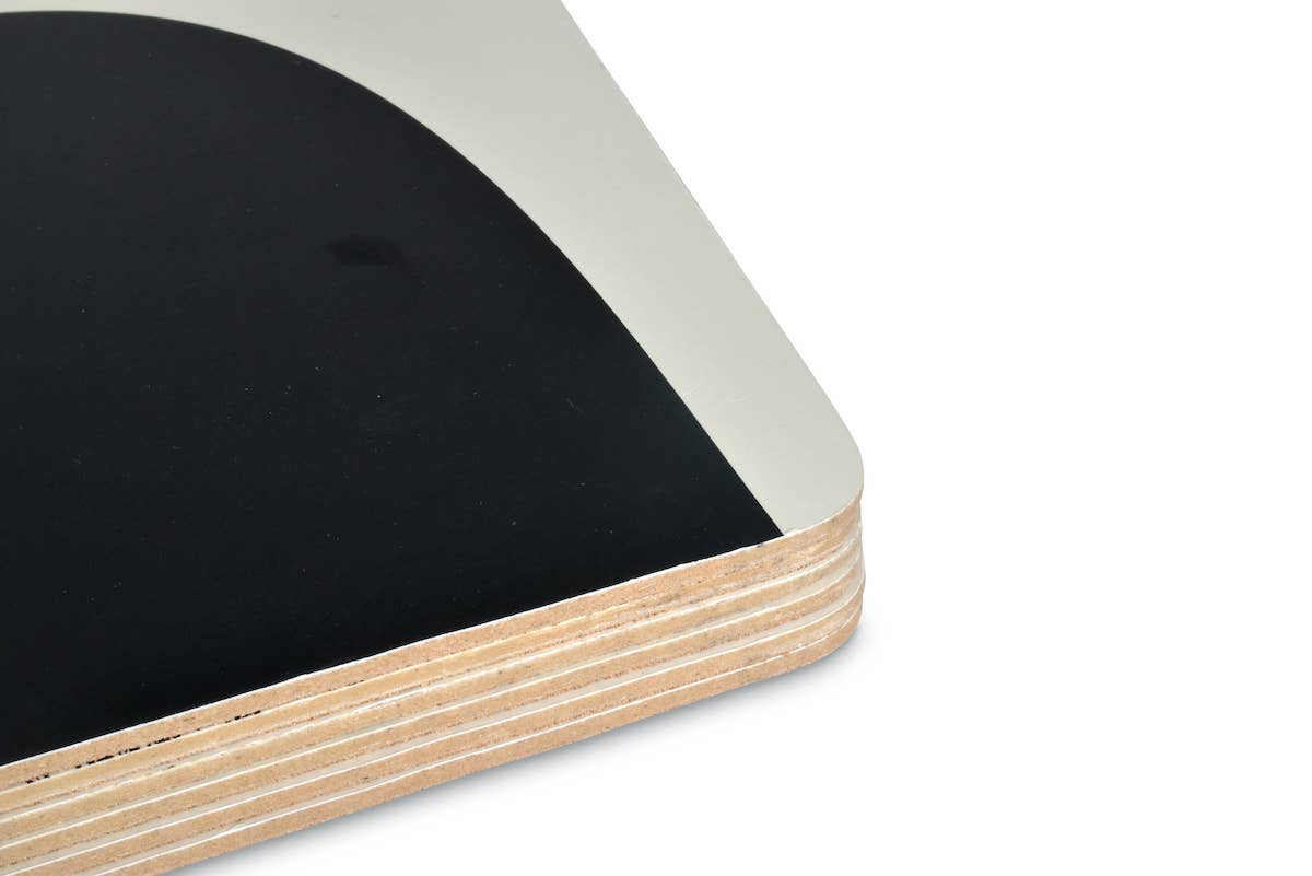 Set of table rectangle Rigide Découpage black 30x40cm: Black