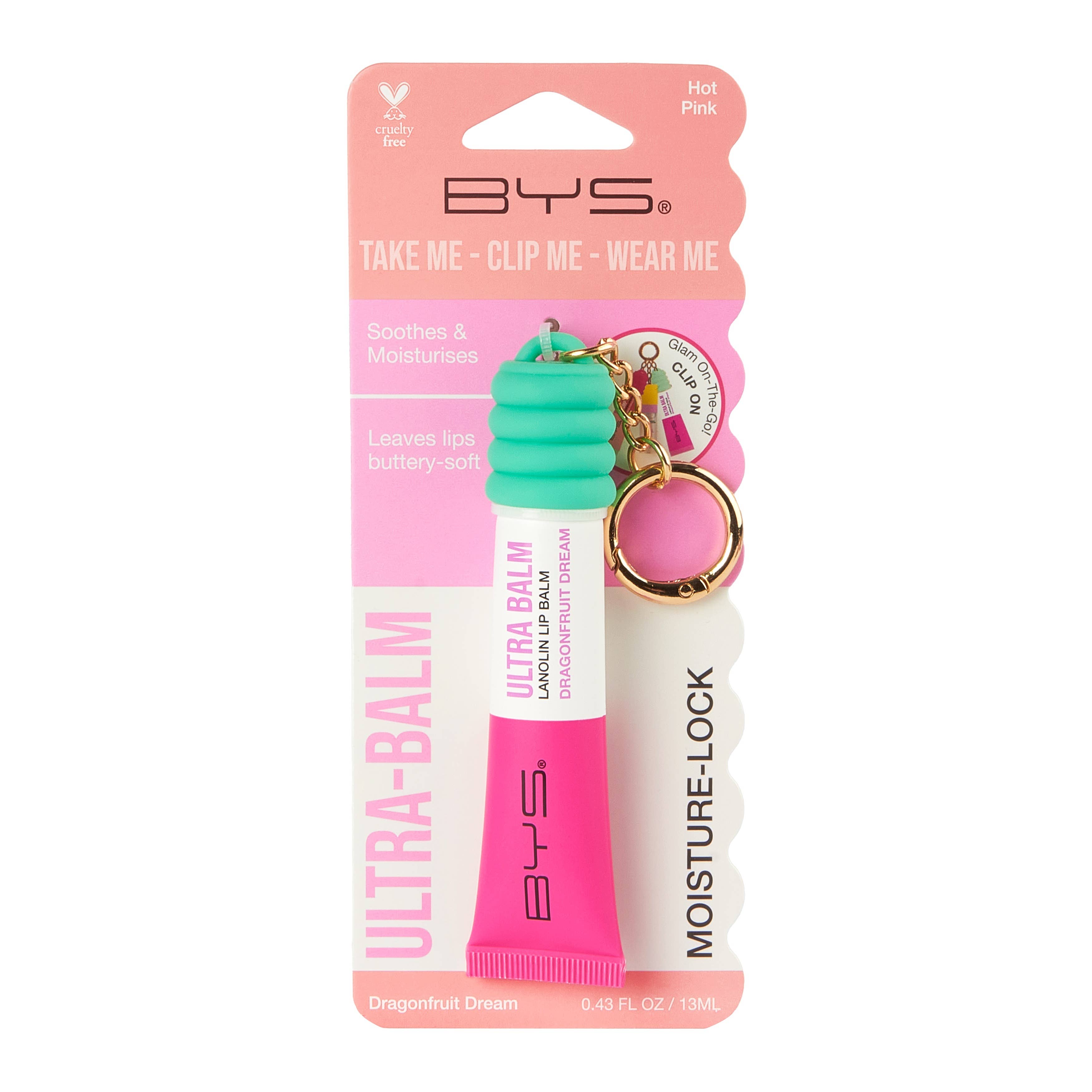 BYS Baume à Lèvres Lanoline & Porte-clés Portable Rêve de Fruit du Dragon