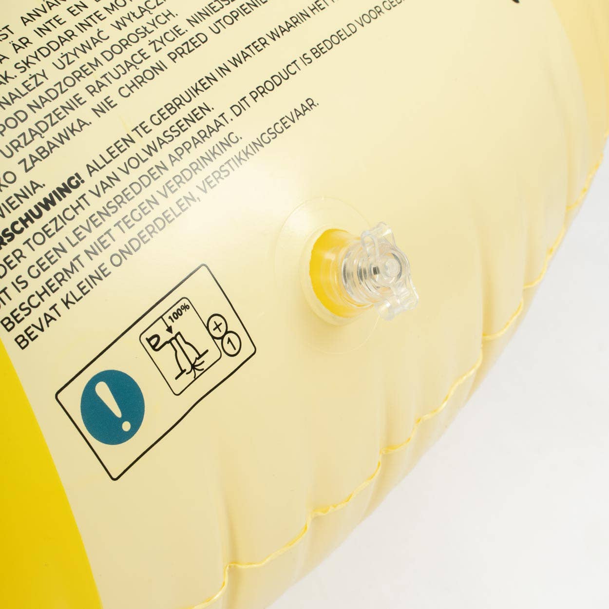 Bouée donut jaune pour piscine