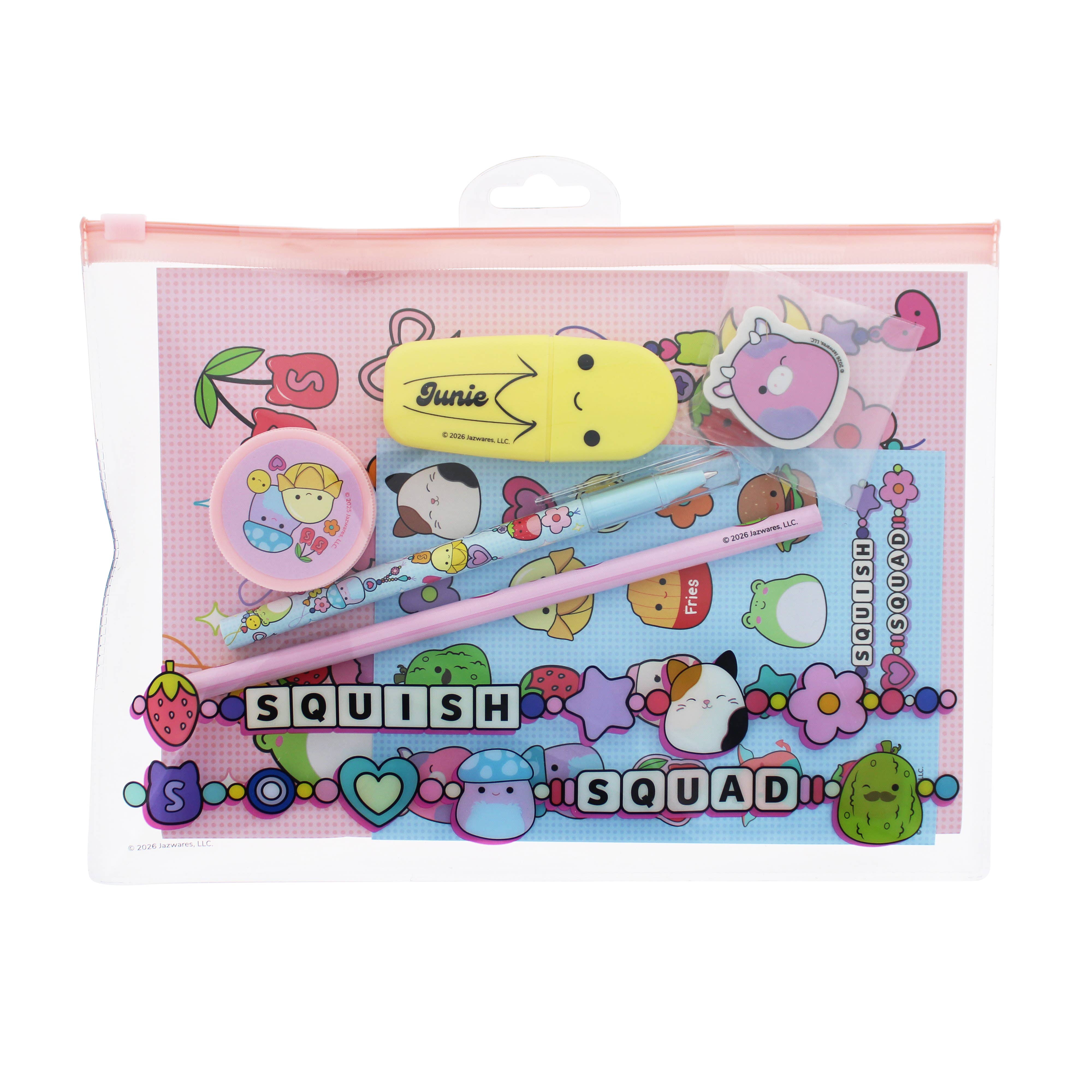 Squishmallows - Ensemble de papeterie 8 pièces