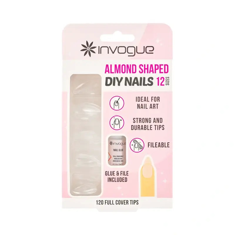 Soinvogue Invogue ongles amandes à faire soi-même - Lot de 120