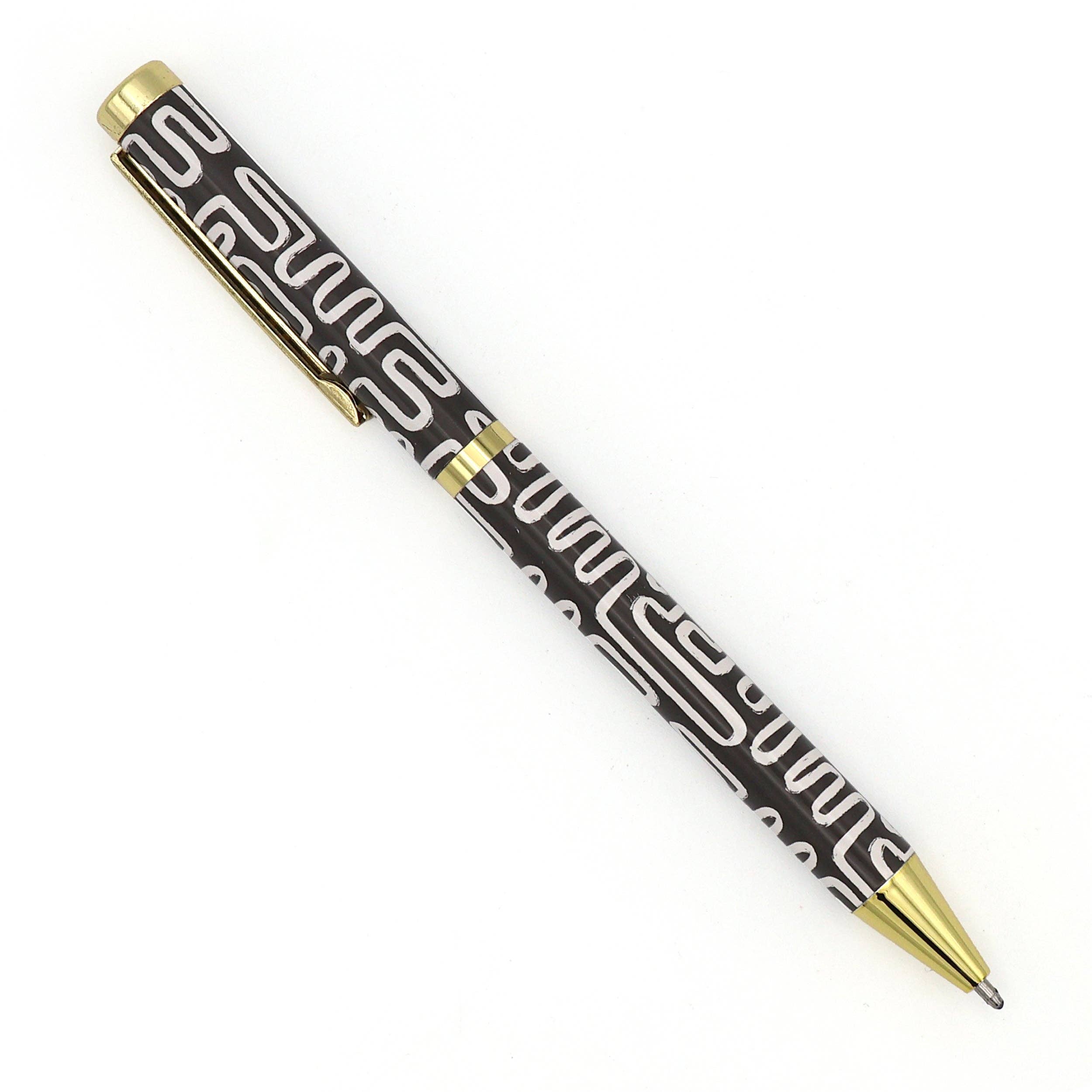 Stylos à bille Elysian Monochrome à design mixte dans une boîte cadeau — Ensemble de 3 stylos