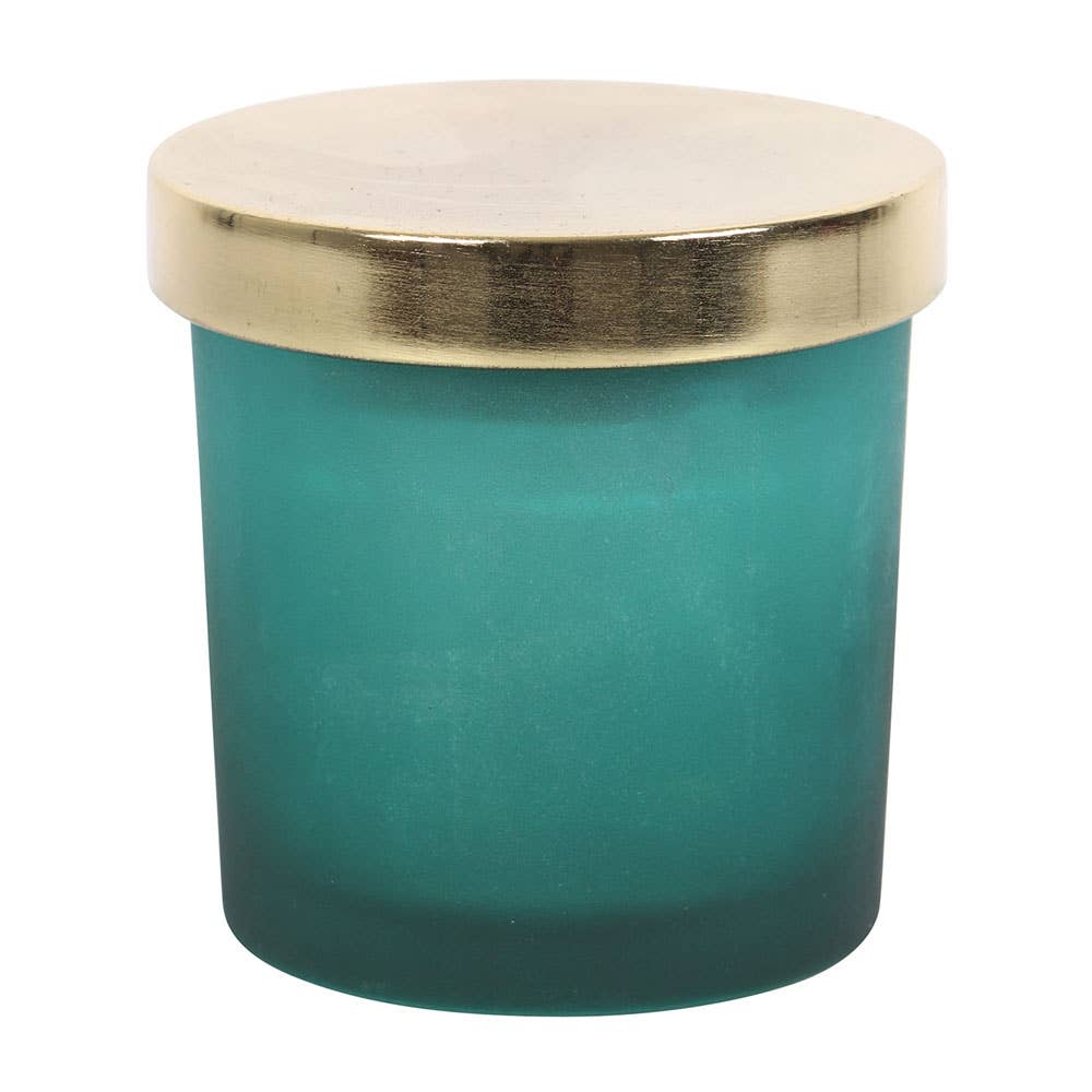 Bougie en cristaux de menthe pour chakra du cœur