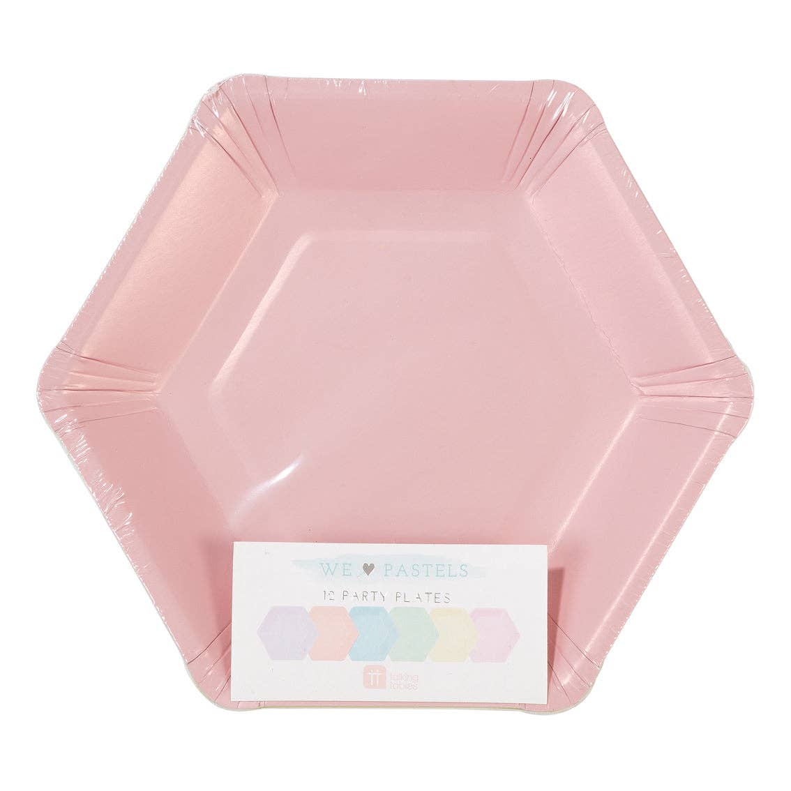 Petites assiettes à pastel hexagonales | Paquet de 12 |