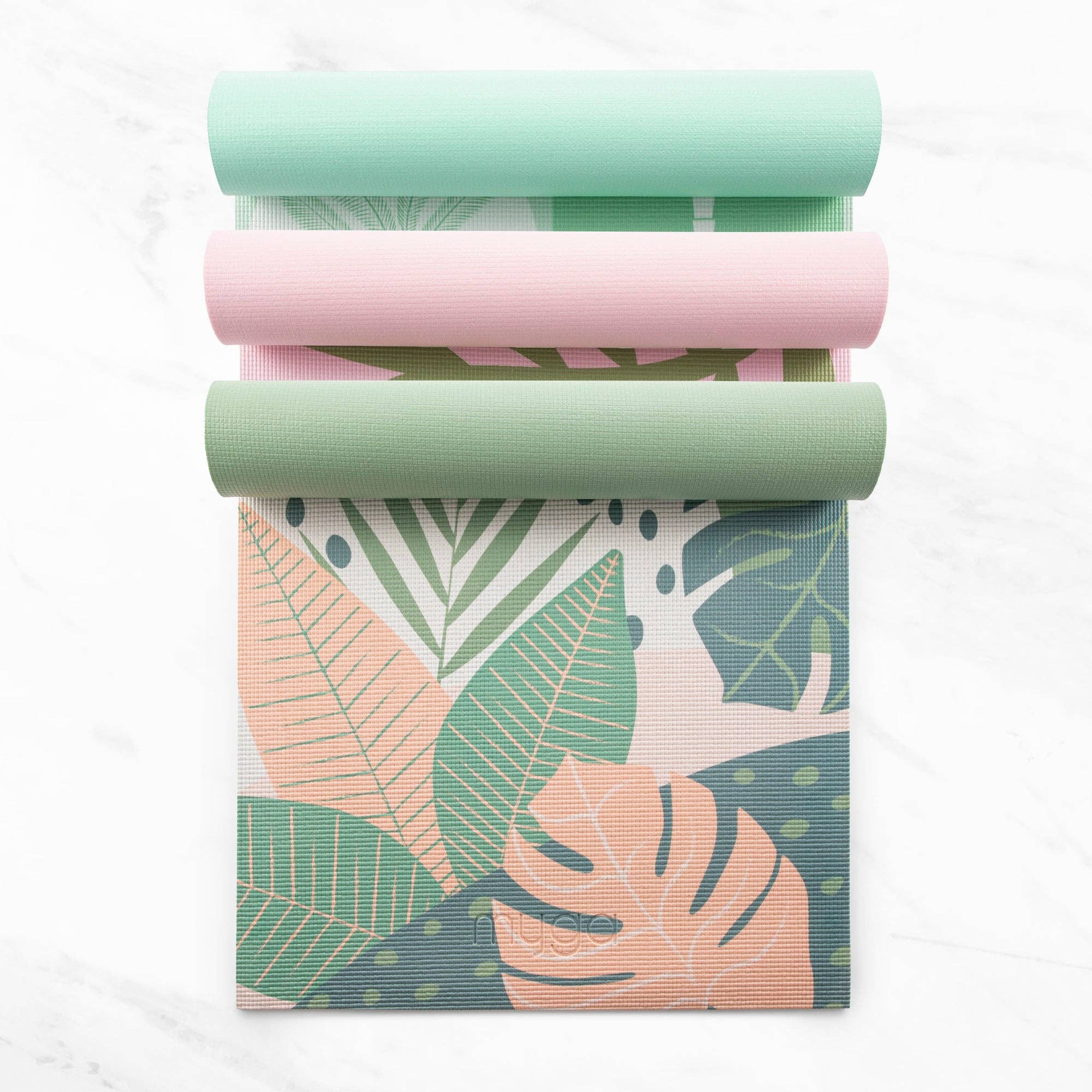 Tapis de yoga imprimés – disponibles en 8 designs magnifiques: Fleur