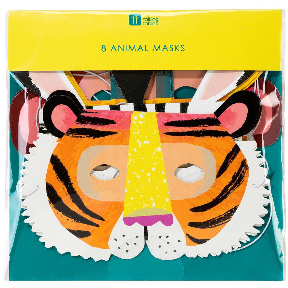 Masque en papier d'animaux de fête
