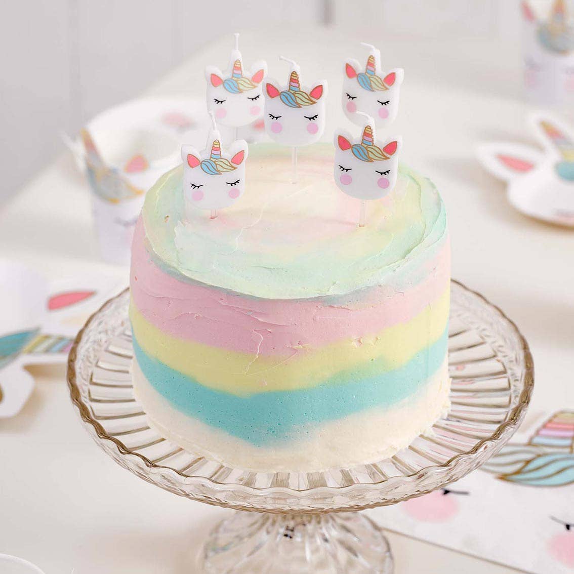 Bougies Licorne - Lot de 5