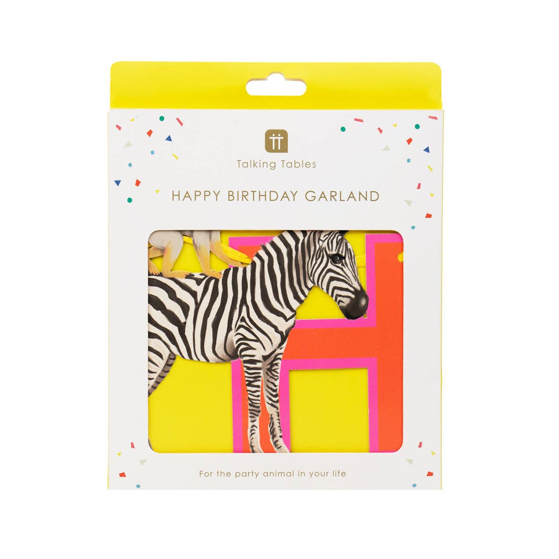 Guirlande d'anniversaire animaux du safari - 3 m | Fournitures de fête |