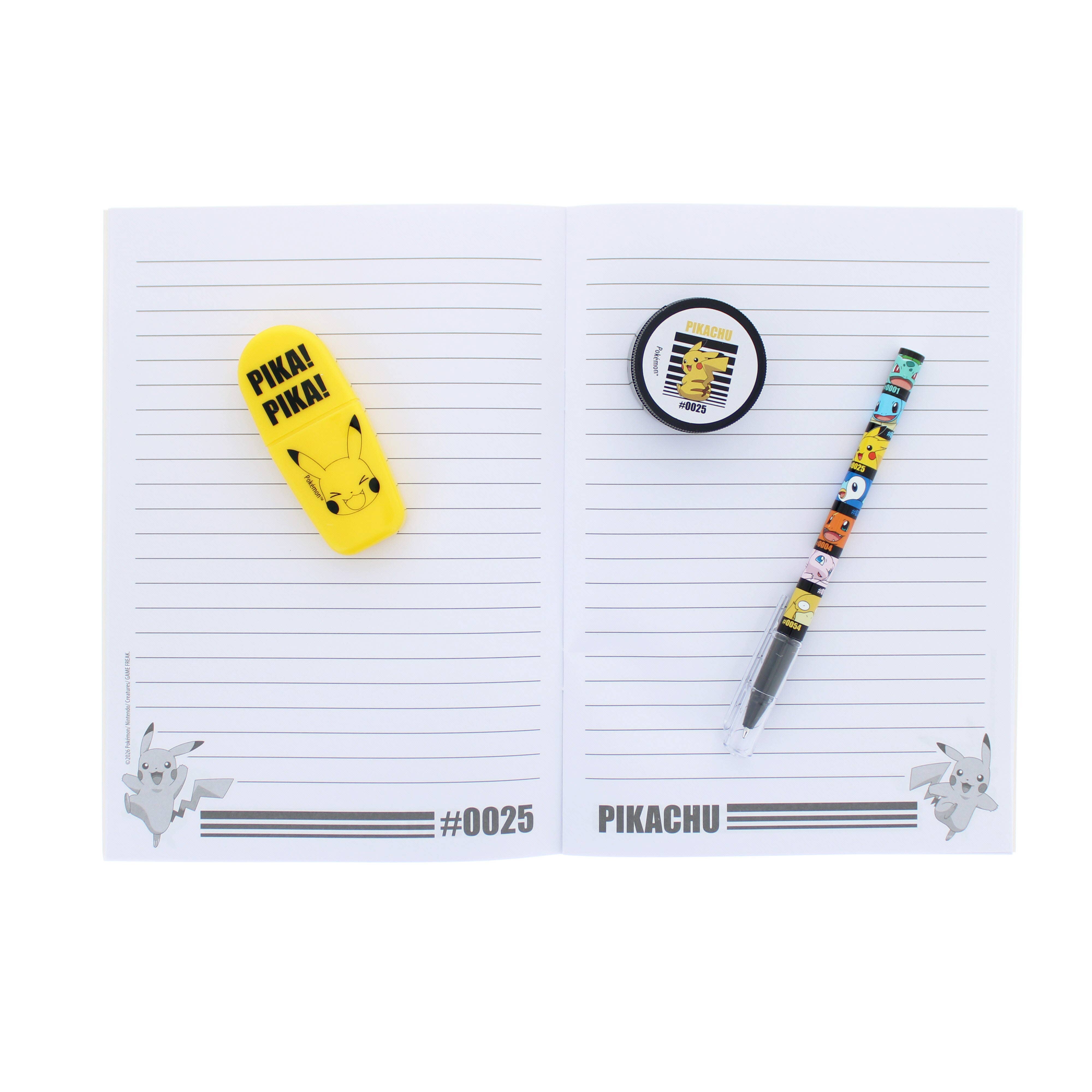 Pokémon - set de papeterie 8 pièces