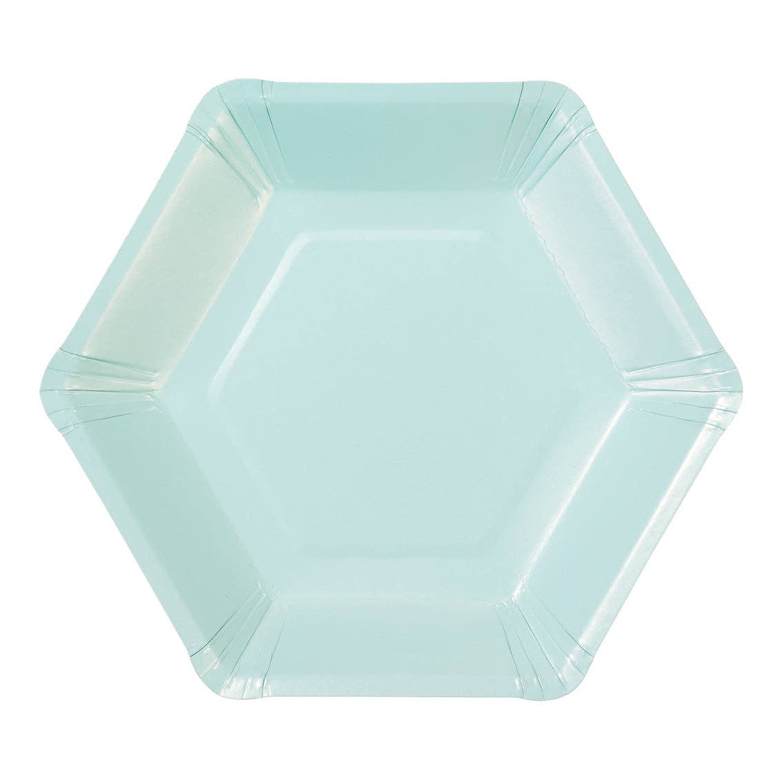 Petites assiettes à pastel hexagonales | Paquet de 12 |