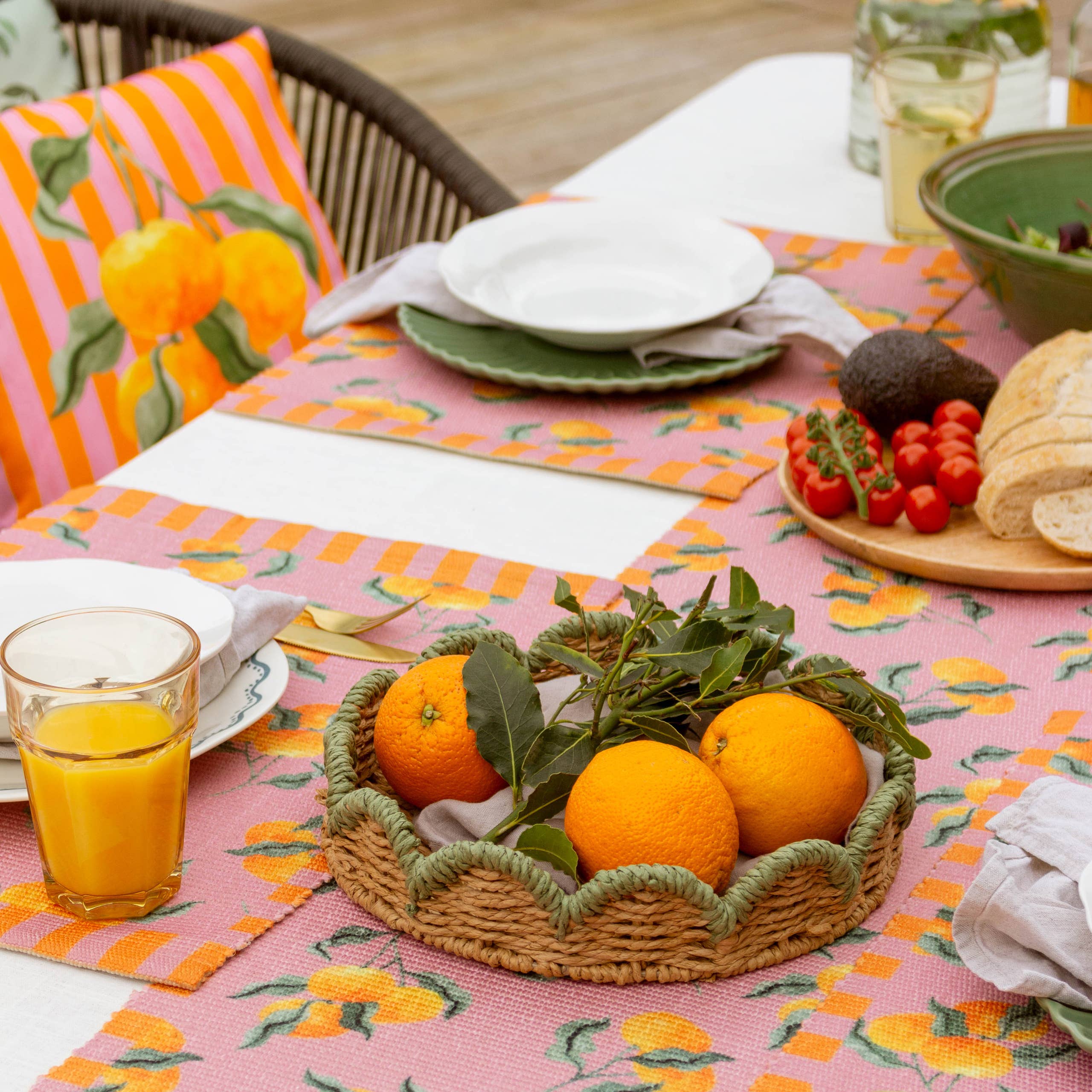 Set de 4 sets de table oranges pour intérieur/extérieur rose: Rose / 46 x 36 cm