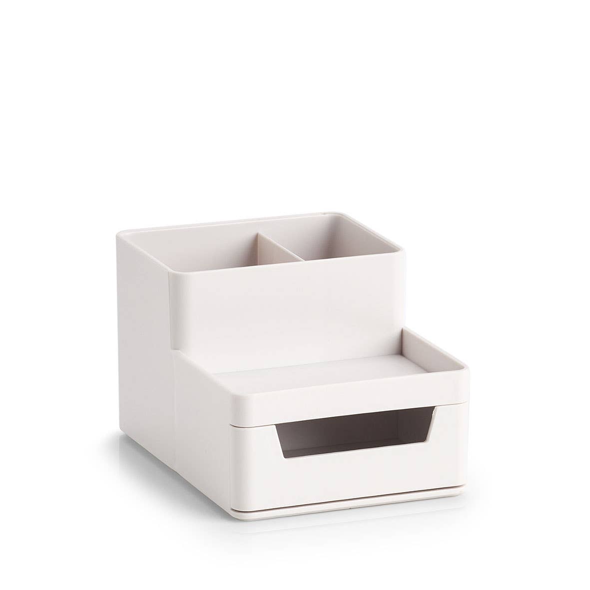 Organisateur d'ustensiles en plastique gris: Gris / Env. 11,2 x 15,5 x 9,5 cm